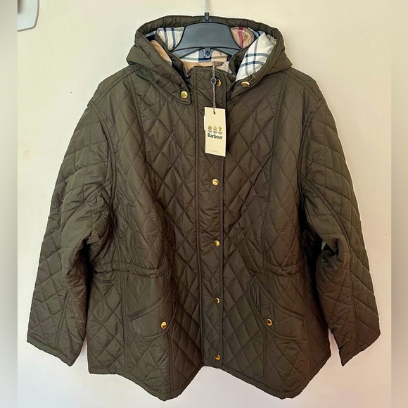 Barbour Jackets & Blazers - NWTs Barbour Millfire Quilted Jacket (Plus). Sz. 3X. Olive - Tartan Collection